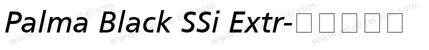 Palma Black SSi Extr字体转换